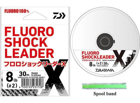Daiwa Fluoro Shock Leader X Fluorocarbon Leader 30m fishing aji lure soft plastics leader tackle online australia