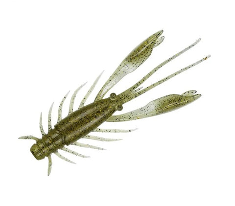 DAIWA Silverwolf Urban Shrimp 2.4" - Light Olive Soft plastic Baits