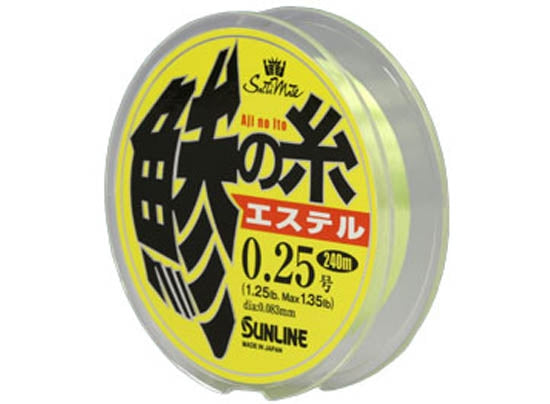 Fil De Pêche Sunline Ester Aji No Ito - 240m, 1 Lb, Vert, Diamètre 0,074 Mm