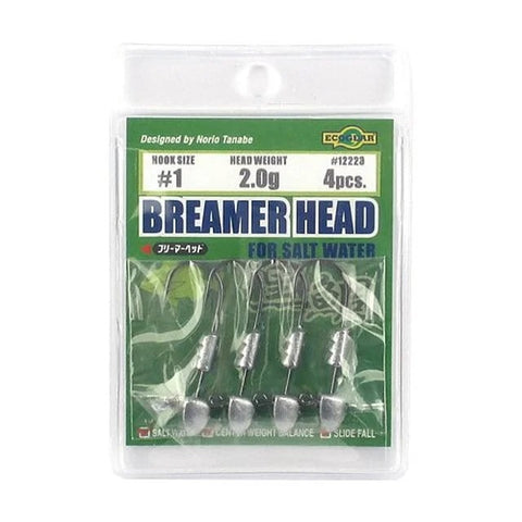 ECOGEAR Breamer Head Jig Heads - 2.0g, [fishing tackle], [fishing lures] - Tackle Online Australia 