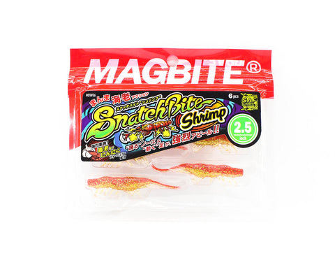 MAGBITE Snatchbite Shrimp 2.5" - 01 RED/GOLD SHRIMP, [fishing tackle], [fishing lures] - Tackle Online Australia 
