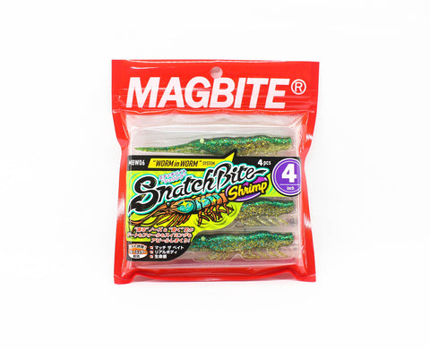 MAGBITE Snatchbite Shrimp 4" - 12 Green Shrimp, [fishing tackle], [fishing lures] - Tackle Online Australia 
