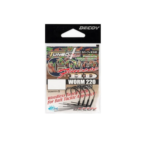 DECOY Cover Finesse HD Worm Fishing Hooks 220 - 2/0, [fishing tackle], [fishing lures] - Tackle Online Australia 