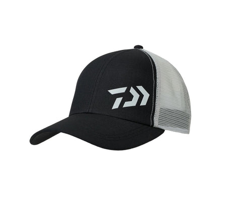 DAIWA 3D Logo Half Mesh Cap Hat (Black)