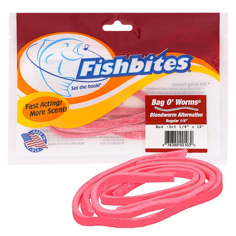 FISHBITES Fast Acting Bag O Worms - Bloodworms