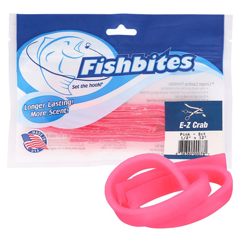 FISHBITES Longer Lasting E-Z Crab - Pink fishing tackle fish bites baits