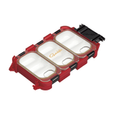 GAMAKATSU Quick Case 3 Compartments Fishing Tackle Box Red Tackle Online Australia
