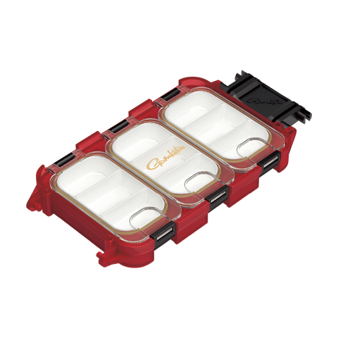 GAMAKATSU Quick Case 3 Compartments Fishing Tackle Box Red Tackle Online Australia