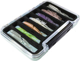 GAMAKATSU LE505-1 Yoihime Slim Worm Fishing Tackle Box #Light Blue, [fishing tackle], [fishing lures] - Tackle Online Australia 