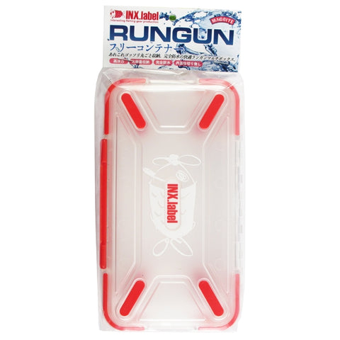 INX.LABEL Rungun Fishing Tavkle Box #03 Clear Red Tackle Online Australia