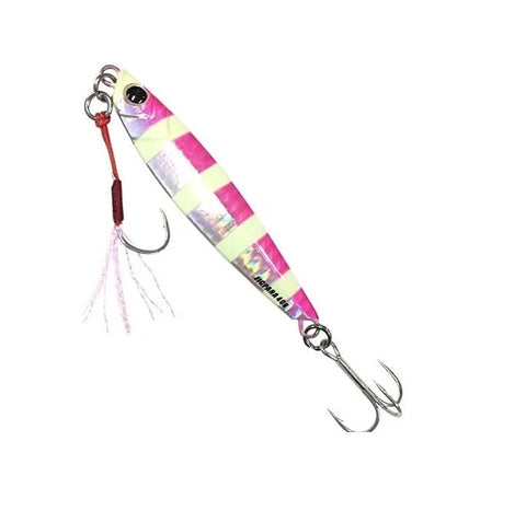 MAJOR CRAFT Jigpara Short Metal Jig 20g -  #026 Zebra Pink Tackle Online Australia