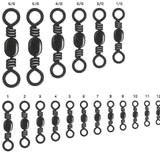 NT Black Barrel Fishing Brass Swivels Range of sizes fishing tackle Australia