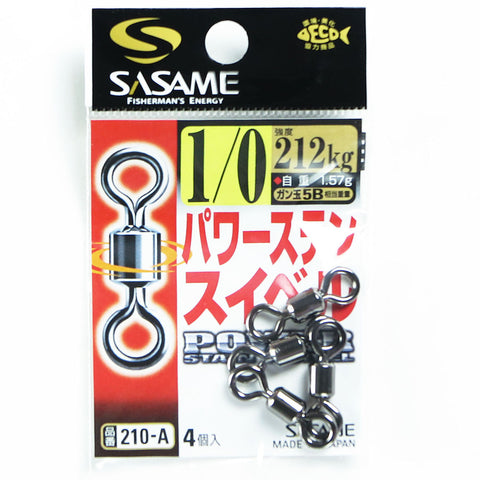 SASAME Power Stain Rolling Swivel - 2/0, [fishing tackle], [fishing lures] - Tackle Online Australia 
