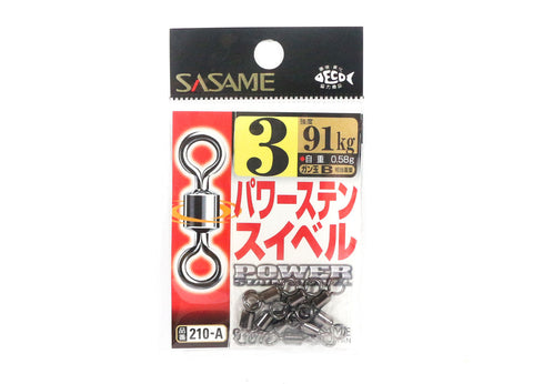 SASAME Power Stain Rolling Swivel - 3, [fishing tackle], [fishing lures] - Tackle Online Australia 
