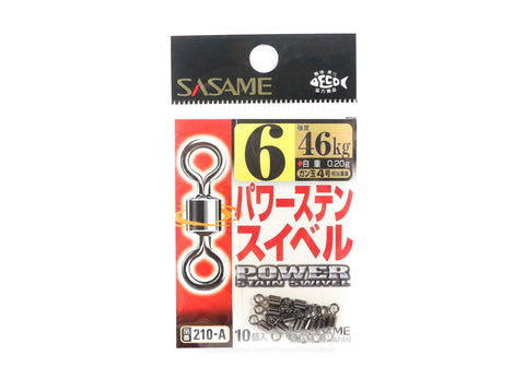 Tackle online australia wholesale fishing tackle SASAME Power Stain Rolling Swivel - 6