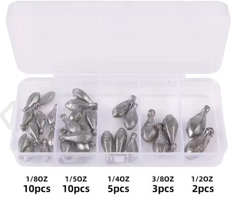 TOA Fishing Sinker Pack - 30pcs