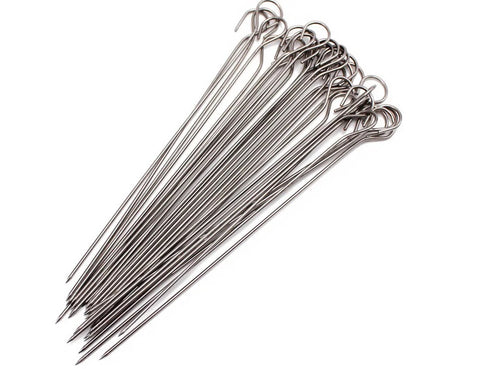 Stainless Steel BBQ Barbeque Skewers Kitchen Utensils Outdoor Camping Picnic Tackle Online Australia