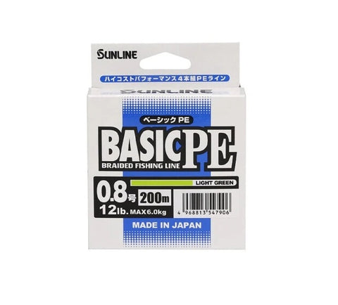 SUNLINE Basic PE Braid Fishing Line 150m - Light Green, [fishing tackle], [fishing lures] - Tackle Online Australia 