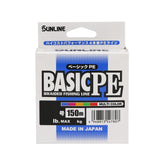 SUNLINE Basic PE Fishing Line 150m - Multicolour Tackle Online Australia Braid Line