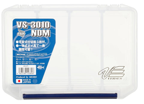 MEIHO Versus Compartment Fishing Tackle Box Case Versus VS-3010NDM #Clear Tackle Online Australia Top