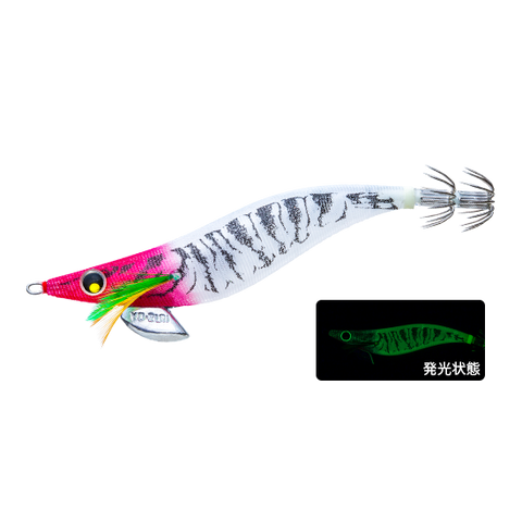 YO-ZURI Egi Aurie Q Slow Neon flash Squid Jigs 3.5 - Glow Red Head, [fishing tackle], [fishing lures] - Tackle Online Australia 