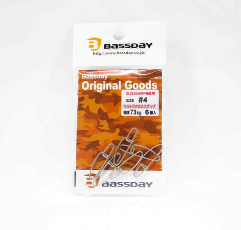BASSDAY Ultra Cross Snaps #4 - 73kg, [fishing tackle], [fishing lures] - Tackle Online Australia 