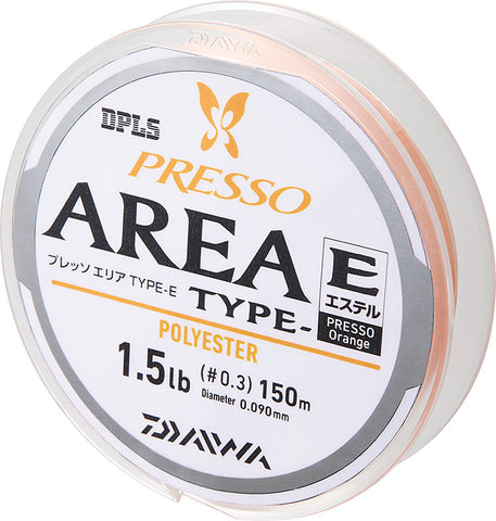 DAIWA Presso Area TYPE-E Fishing Line 150m - Orange, [fishing tackle], [fishing lures] - Tackle Online Australia 