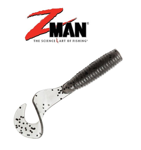 Z-MAN 3.5 Soft Plastic Grubz - Smoke Pepper (6 Lures per pack)