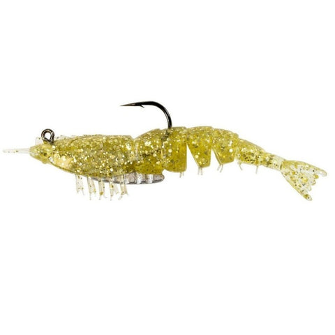 Z-Man EZ ShrimpZ Rigged 3.5"- Gold flake, [fishing tackle], [fishing lures] - Tackle Online Australia 
