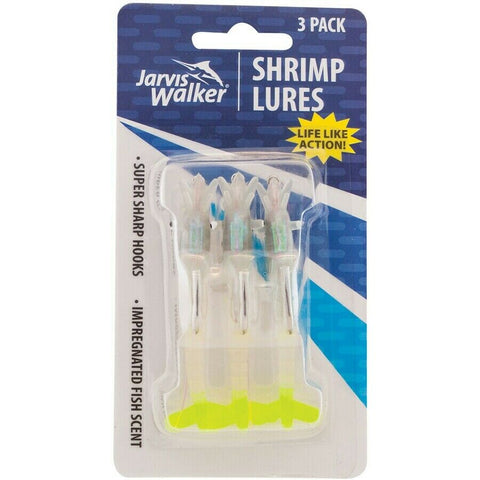 JARVIS WALKER Glow Chart Shrimp Soft Plastic Lures - Tackle Online Australia
