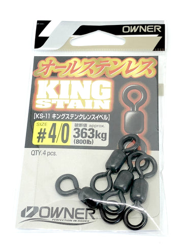Owner KING STAIN Swivels #4/0 - Tackle Online Australia