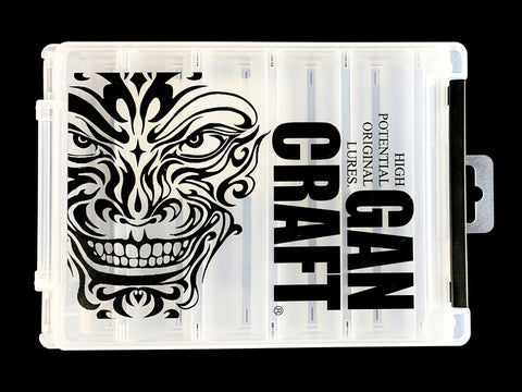 face in fishing tackel box GAN CRAFT Face Logo Reversible Tackle Box- S