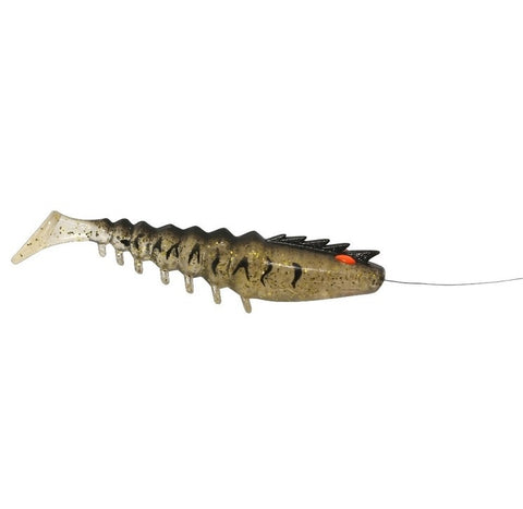 Squidgies Prawn Paddle Tail + S-FACTOR TUBE  - 110mm Black Gold - Tackle Online Australia