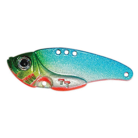 Tackle Tactics Switchblade Vibe Lure - Peacock Blue - Tackle Online Australia